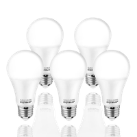 aigostar - bombilla led e27 12w luz blanca fria 6500k1170 lumenes angulo 280 no regulable - 5 unidades