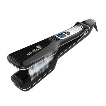 Plancha De Pelo Szsmart Ha002 Profesional Con Función Pulverizador Para Cabello Húmedo Y Seco Pantalla Lcd - Negro