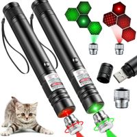 puntero laser verde mini usb led puntero laser rojo 710 para gatos juguete interactivo puntero de animacion brillante boligrafo de luz roja