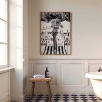 poster playa vintage 50x70 cm