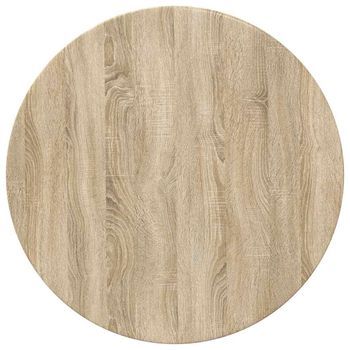 Tablero De Mesa | Encimera Roble Sonoma Ø 70 X 1,5 Cm Madera De Ingeniería
