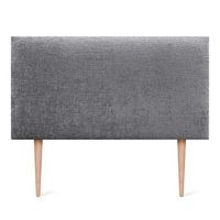 dhome cabecero de lana natural 95x115cm con patas camas 90 - gris