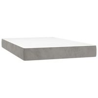 colchon matrimonial  colchon de cama  colchao de muelles ensacados terciopelo gris claro 120x200x20cm