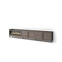 mueble tv archidona-02 con chimenea y luces led
