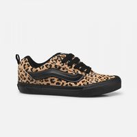 vans zapatillas skate knu skool elastic lace leopard pop para nina