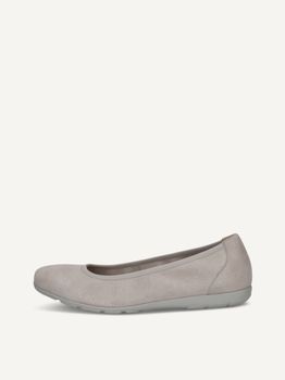 CAPRICE Ballerina, grey, made of Leather, Size 40
