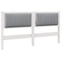 cabecero tapizado 160 cm madera de pino solido y tela