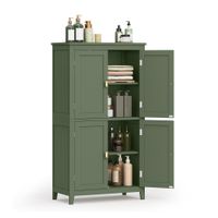 mueble de bano con 4 puertas blanco verde bosque