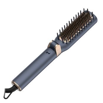 Cepillo Peine Alisador Plegable Hy-108. 35w. Temperaturas De 130 A 200 Grados. 4,5x4,5x27 Cm. Color: Gris