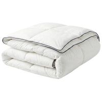 edredon blanco funda de algodon relleno de microfibra tamano king 220 x 240 cm acolchado lavable a maquina teleno