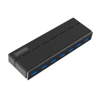 hub unitek 7 puertos usb 32 gen 1 5000 mbits modelo y-3184 alimentacion externa