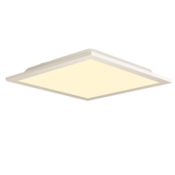 Kowalski - plafón led de metal, color blanco, 60 cm