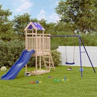parque infantil  area de juegos de exterior de madera maciza de pino cfw782780