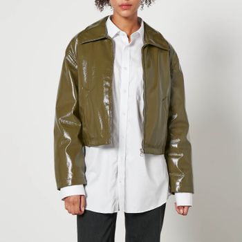 Jakke Naomi Cropped Padded Faux Leather Jacket - XS
