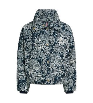 Tommy Hilfiger para mujer. WW0WW47447 Chaqueta Aop azul (L), Casual, Poliéster
