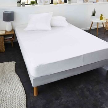 Sweetnight Protector De Colchón Noemie 100% Algodón Antiácaros 80x190 / 200 Cm - Blanco