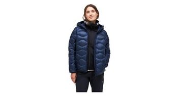 Chaqueta con capucha peak performance helium down azul  mujer