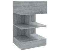 vidaxl mesita de noche madera contrachapada gris sonoma 40x35x65 cm