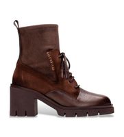 hispanitas para mujer hi254281 botines de piel zurich rock marron 36 5 a 8cm cremallera casual