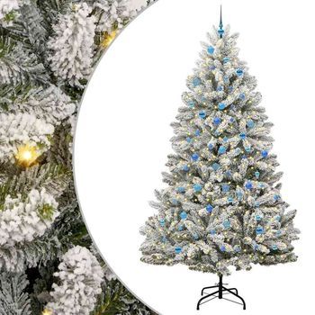 Árbol De Navidad Artificial Verde Y 240 Cm Pvc Y Metal Vidaxl