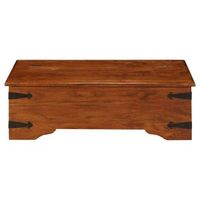 mesa de centro 110x55x35 cm madera - marron