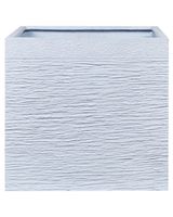 maceta de exterior de ceramica blanco h46