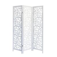 biombo separador de ambientes diseno arbol 3 paneles en madera blanca 175 x 130 cm par06084