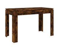 vidaxl mesa de comedor madera de ingenieria roble ahumado 120x60x76 cm