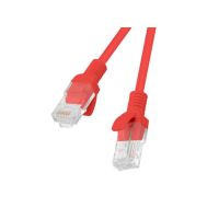 cable de red lanberg pcu6-10cc-0150-r 15m cat6 uutp rj-45 rojo