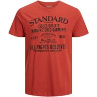 jack  jones camiseta 12237363 jjejeans tee ss o-neck 2324 snjnr cinnabar para nino