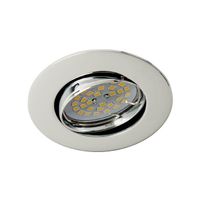 empotrable led basic basculante redondo cromo 8w
