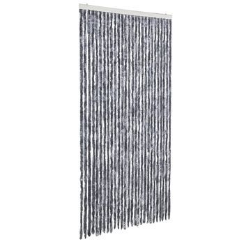 Cortina Mosquitera | Mosquitera Chenilla Plateado 118x220 Cm