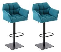 set de 2 taburetes damaso en tela 64x45x88 cm