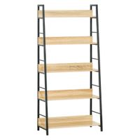 estanteria libreria 70x35x1495 cm madera natural
