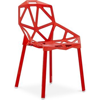 Silla De Comedor De Diseño - Hit Rojo