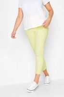 yours jeggings capri elasticos amarillos grace mujer curvy y tallas grandes yours