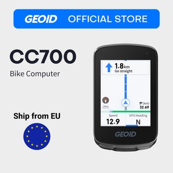 Computadora para Bicicleta con GPS GEOID CC700/CC700Pro, Pantalla a Color de 2.8 Pulgadas, Odómetro de Ciclismo Resistente al Agua, Navegación de Rutas, Velocímetro para Bicicleta