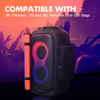 Bolsa de Almacenamiento Portátil Impermeable para Altavoz JBL PartyBox 110 120, Bolsas Permeables al Sonido, Funda Protectora para Viajes al Aire Libre