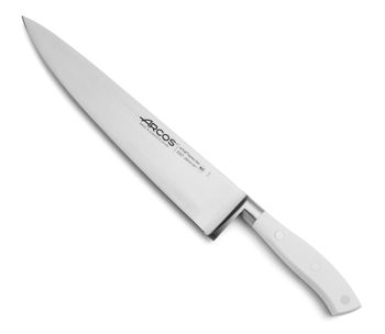 Cuchillo cocinero acero inoxidable forjado nitrum 250 mm mango blanco