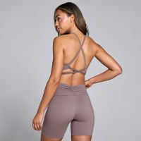 sujetador deportivo con tirantes tempo para mujer de mp  - moca - xl