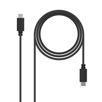cable usb 20 3a tipo usb-cm-usb-cm negro 20 m