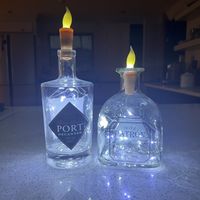 flickering candle light bottle corks - 2 pack