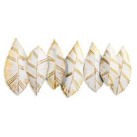 decoracion pared de metal hornbeam 3 multicolor 114x52 cm