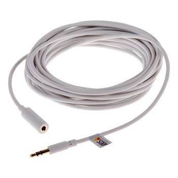 Cable de Audio Axis 01589-001 3,5mm Macho a Hembra 5 m Blanco
