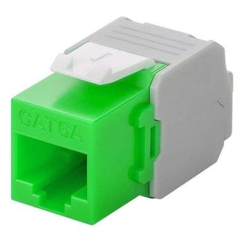 Goobay Keystone Conector RJ45 a TIA 568A/B Cat 6A UTP Verde