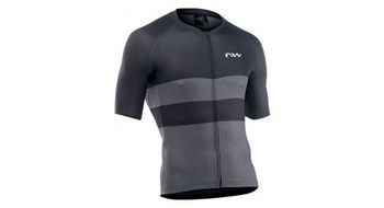 Maillot de manga corta northwave blade air gris oscuro negro