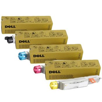 Original Multipack Dell 5110cn Printer Toner Cartridges (4 Pack) -593-10121