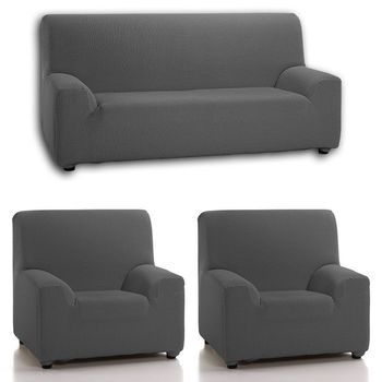 Funda Sofá Denia Ajustable Trio  Rufino Diaz, Gris
