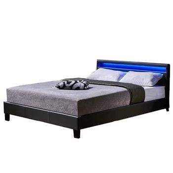 Cama Led Astro Con Colchón -180 X 200 Cm Gris Oscuro