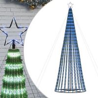 arbol de navidad cono de luz 688 leds azul 300 cm